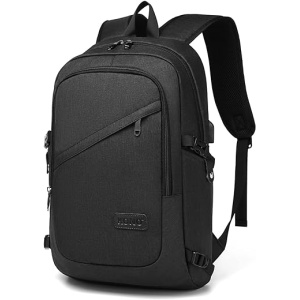Morral para Hombre Impermeable con Compartimento para Portátil de 15.6 Pulgadas y Puerto USB, Morral Antirrobo para Negocios y Trabajo