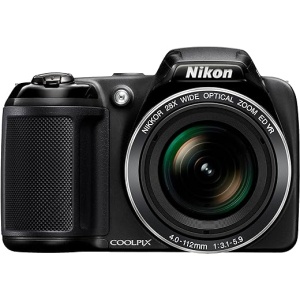Nikon L340 - Cámara compacta de 20.2 Mp con pantalla de 3 pulgadas, zoom óptico 28x y estabilizador, en color negro