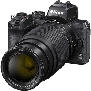 Nikon Z50 - Cámara sin Espejo de 21 MP, en Color Negro - Kit con Lente 16-50 DX VR y 50-250 DX VR