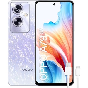 OPPO A79 5G - Teléfono móvil desbloqueado, 8GB+256GB, Pantalla OLED de 6.7", Cámara de 50+2+8MP, Android, Batería de 5000mAh, Carga Rápida de 33W - Color Morado