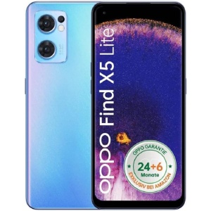OPPO Find X5 Lite - Smartphone de 16,3 cm (6.43") con SIM dual, Android 12, 5G, USB Tipo C, 8 GB de RAM, 256 GB de almacenamiento, batería de 4500 mAh - Color Azul