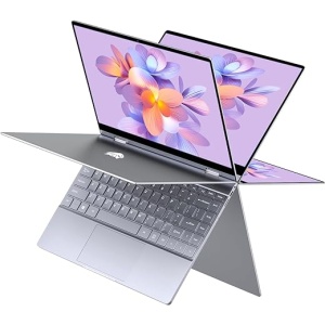 Ordenador portátil BMAX Y13 Plus, 12GB de RAM + 512GB de SSD, pantalla táctil de 13.3 pulgadas, computadora portátil táctil 360°, Intel N5100 (hasta 2.8GHz), USB Type-C,...