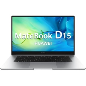 Ordenador portátil HUAWEI MateBook D15 - 15.6" FullHD (AMD Ryzen 5 5500U, 8GB RAM, 512GB SSD, Windows 11) en color plata (Mystic Silver) - Teclado español QWERTY