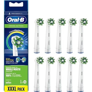 Pack de 10 unidades de Cabezal de Recambio Oral-B CrossAction