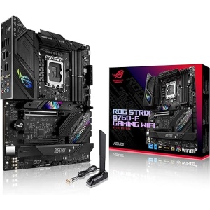 Placa Base ASUS ROG Strix B760-F Gaming WiFi para Intel B760 (LGA 1700 ATX, 16+1 DrMOS, DDR5 hasta 7800 MT/s, PCIe 5.0, Tres Ranuras M.2, WiFi 6E, USB 3.2 Gen 2x2 Type-C y Aura...