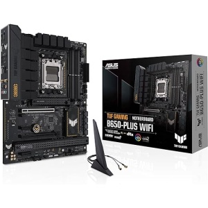 Placa Base ASUS TUF Gaming B650-PLUS WiFi para AMD Ryzen AM5 ATX (14 Fases de VRM, PCIe 5.0 M.2, DDR5, WiFi 6, Ethernet de 2.5 GB, USB4, Aura Sync)
