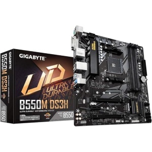Placa Base Gigabyte Technology B550M DS3H para Sockel AM4, en color negro