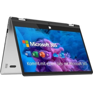 Portátil JUMPER con pantalla táctil Full HD de 11,6 pulgadas, Office 365, 4GB+128GB, laptop con pantalla giratoria 360 grados, Windows 10, Celeron N4020, expansión de memoria