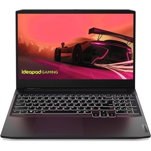 Portátil Lenovo IdeaPad Gaming 3 Gen 6 - 15.6" FullHD (AMD Ryzen 5 5600H, 8GB RAM, 512GB SSD, NVIDIA GeForce RTX 3050-4GB, Sin Sistema Operativo) Negro - Teclado QWERTY