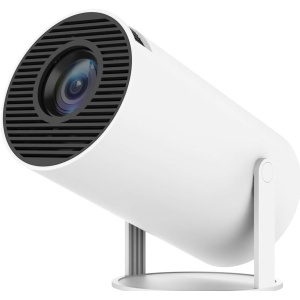 Proyector Portátil Mini con Android 11, Resolución 4k 1080P Full HD, 200ANSI 8000L, WiFi 5G y Bluetooth 5.0, Cine Proyector Giratorio 180 ° para TV Stick