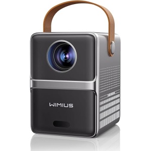 Proyector WiFi Bluetooth de Enfoque Eléctrico, Mini Proyector Portátil FHD 1080P de 10000 Lúmenes para Cine en Casa, Soporte WiMiUS Mini Proyector WiFi Bluetooth de 200''