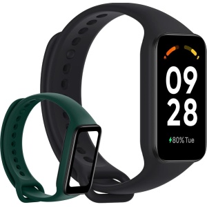Pulsera de Actividad XIAOMI Redmi Smart Band 2 + Correa Verde de 1.47", Diseño Ligero y Delgado de 9.99 mm, 30 Modos Deportivos, Medición de SpO2, Resistente al Agua 5ATM,...