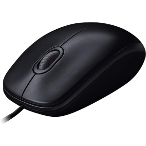 Ratón con Cable USB Logitech M90, Seguimiento Óptico 1000 DPI, Ambidiestro, Compatible con PC, Mac, Portátil, Color Negro
