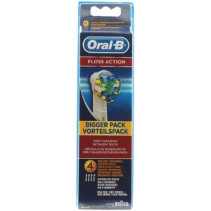 Recambios Oral-B para el cepillo de dientes de acción de seda blanca, paquete de 4