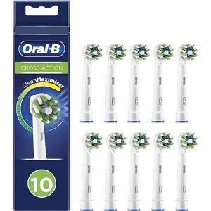 Recambios orales Oral-B CrossAction, Pack De 10 con Envase Reciclable, Adecuados para Tamaño de Buzón