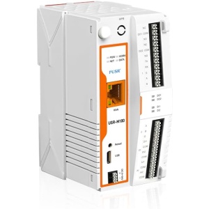 Gateway de borde de computación industrial remota PUSR USR-M100-ETH con IO, comunicación 4G, controlador IO, protocolos MQTT/SSL y convertidor...