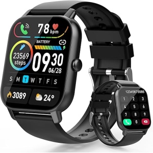 Reloj Inteligente Aptkdoe para Hombre y Mujer con Bluetooth, Pantalla HD de 1.85", Smartwatch con 112 Modos Deportivos, Resistente al Agua IP68, Pulsera de Actividad con...