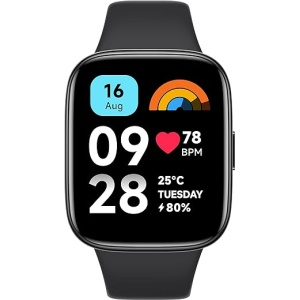 Reloj XIAOMI Redmi Watch 3 Active Negro con Pantalla LCD de 1.83", Bluetooth, 100 Modos Deportivos, Seguimiento de la Condición Física, Resistente al Agua 50m y hasta 12 Días de...