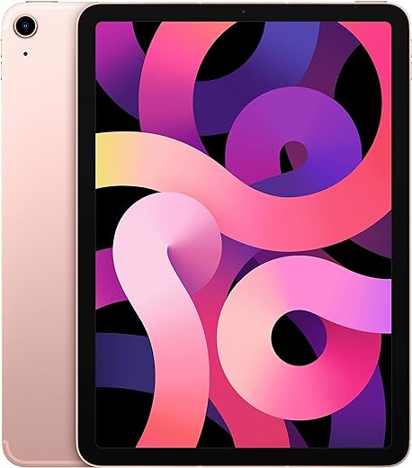 Renovado iPad Air de Apple 2020 (10,9 pulgadas, WiFi + Cellular, 256 GB) en color oro rosa