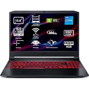Acer Nitro 5 AN515-57 - Laptop para Gaming de 15.6" Full HD IPS (Intel Core i5-11400H, 8GB de RAM, 512GB de SSD, NVIDIA RTX 3050, sin sistema...