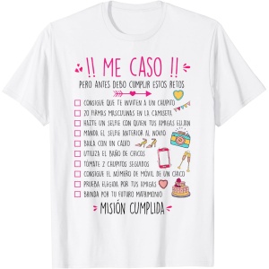 Retos Divertidos para Despedida de Soltera - Camiseta de Novia Divertida