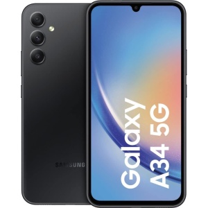SAMSUNG A346B Galaxy A34 5G 128 GB (Graphite Impresionante) sin bloqueo de SIM, sin marcaje
