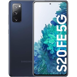 Samsung Galaxy S20 FE 5G en color azul, versión reacondicionada