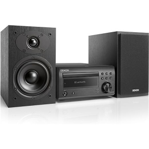 Sistema de Alta Fidelidad Compacto Denon D-M41 Dab con Potencia de Salida 2X30W, Color Negro