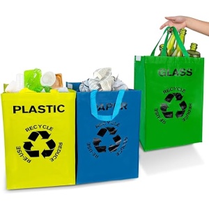 Sistema de Reciclaje con 3 Contenedores de 40 L para la Separación de Basura en la Cocina