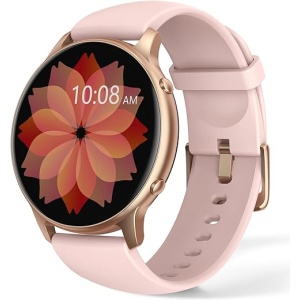 Smartwatch para Mujer, Resistente al Agua IP68, Pantalla Táctil de 1,3 Pulgadas, Reloj Deportivo con Oxímetro, Personalización de Esfera, Seguimiento del Sueño, Podómetro y...