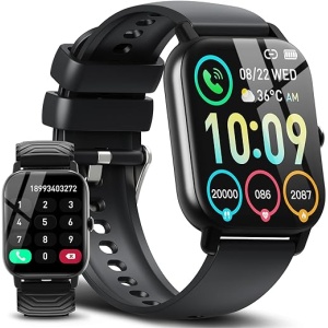 Smartwatch unisex Ddidbi con llamadas, pantalla de 1.85", 112 modos deportivos, monitor de ritmo cardíaco y sueño, pulsera de actividad IP68 impermeable compatible con iOS y