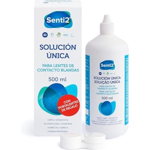 Solución Única para Lentes de Contacto Blandas Senti2 - 500 ml