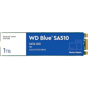 SSD M.2 SATA WD Blue SA510 de 1 TB con velocidad de lectura de hasta 560 MB/s