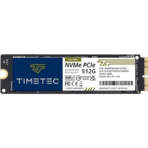 SSD NVMe PCIe Gen3x4 3D NAND TLC de Timetec para Mac con Velocidad de Lectura de hasta 2000 MB/s, Compatible con MacBook Air 2013-2015, 2017, MacBook Pro 2013-2015, iMac...