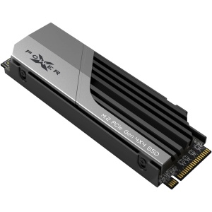 SSD Silicon Power 2TB XS70 Nvme PCIe Gen4 M.2 2280 con velocidad de lectura/escritura de hasta 7,300/6,800 MB/s, Memoria Caché DRAM, con disipador de calor incorporado para PS5,...