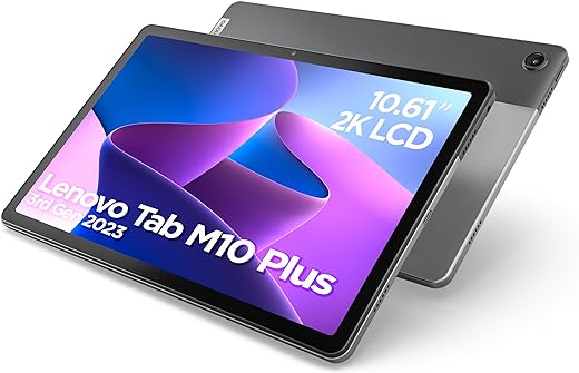 Tablet Lenovo Tab M10 Plus (3ra generación) 2023 - 10.61" 2K (Qualcomm Snapdragon SDM680, 4GB de RAM, 64GB expandibles hasta 1 TB, 4 altavoces, WiFi + Bluetooth, Android 12) -...