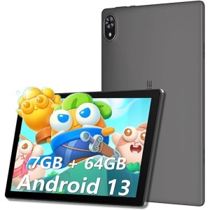 Tableta DOOGEE U9 de 10.1 Pulgadas, 7GB RAM+ 64GB ROM(1TB TF), Android 13, Tablet WiFi 6, Tablet para Niños con 5060mAh, Tableta de 1280x800 HD, Cámara Dual, Certificación TÜV y...