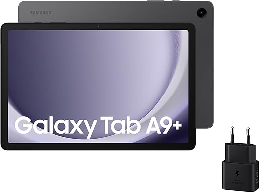 Tableta SAMSUNG Galaxy Tab A9+ Android, 64 GB de almacenamiento, Conexión WiFi, Pantalla de 11 pulgadas, Sonido 3D, Color Gris (Versión Española)