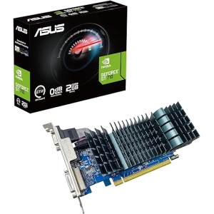 Tarjeta gráfica ASUS GeForce GT 710 (2 GB DDR3 EVO perfil bajo, ideal para HTPC silencioso, 2 GB DDR3, 954 MHz)