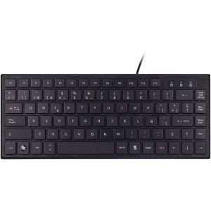 Teclado Unykach Mini KB 302, con 83 Teclas Ultra Planas de Membrana, Conexión USB y Disposición QWERTY en Español