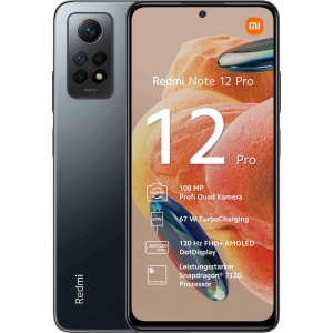 Teléfono inteligente XIAOMI Redmi Note 12 Pro 8GB/ 256GB/ 6.67"/ Medianoche Negro