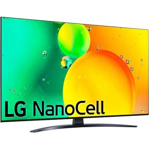 Televisor LG 43NANO766QA - Smart TV webOS22 de 43 pulgadas (108 cm), 4K Nanocell, Potente Procesador 4K a5 Gen 5, compatible con HDR 10, H y HGiG