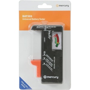 Verificador de baterías AirPromise para pilas AAA, AA, C, D y botón, 1.5V, 9V - Probador de voltaje y capacidad de batería para reciclaje (modelo BT-168)