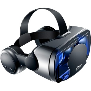 Visita el mundo virtual con comodidad: Gafas de Realidad Virtual 3D para i.Phone, S.amsung, Android - Ángulo de visión 90-100°, rotación 360°, lente y pupila ajustable en color...