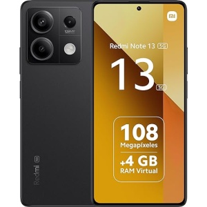 Xiaomi Redmi Note 13 5G - Smartphone con 6GB de RAM y 128GB de almacenamiento, pantalla AMOLED de 6.67" con 120Hz FHD+, cámara profesional de 108MP, batería de 5000mAh, color...