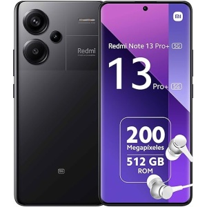 Xiaomi Redmi Note 13 Pro+ 5G - Teléfono Inteligente de 12+512 GB, Pantalla AMOLED de 6,67" 1.5K a 120Hz, Procesador MediaTek Dimensity 7200 Ultra, Cámara Triple de hasta 200MP,...