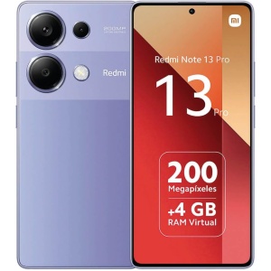 Xiaomi Redmi Note 13 Pro-Smartphone 8GB RAM 256GB ROM, Pantalla AMOLED 6.67" en color Púrpura Lavanda [Versión Global]
